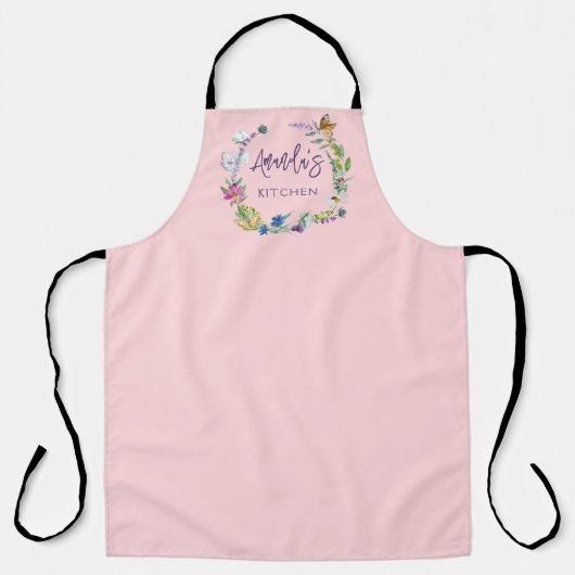 Blush Pink Wildflower Schort (Voorkant)