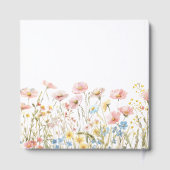 Blush Pink Wildflower Waterverf bruiloft Gastenboek (Achterkant)