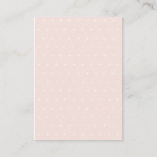 Blush Pink Winter Sleigh Books for Baby shower Informatiekaartje (Achterkant)
