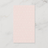 Blush Pink Winter Sleigh Diaper Baby shower Raffle Informatiekaartje (Achterkant)