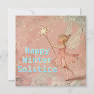 Blush Pink Winter Solstice Kaart