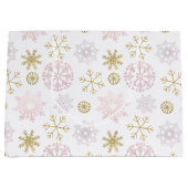 Blush Pink Winter Wonderland in Blush Pink & Gold Groot Cadeauzakje (Voorkant)