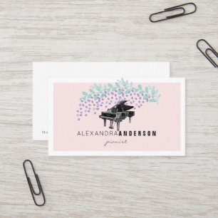 Blush Pink Wisteria  Piano Visitekaartje