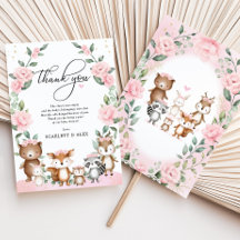 Blush Pink Woodland Florence Baby shower