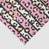 Blush Pink Yellow Leopard Print Tissue Paper Tissuepapier (Detail)