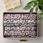 Blush Pink Yellow Leopard Print Tissue Paper Tissuepapier (Geschenk)