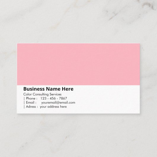 Blush Pink | "Zachte Romance" Visitekaartje (Achterkant)