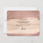 Blush Pink zal je mijn bruidsmeisje uitnodiging zi (Achterkant)