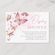 Blush Pink Ze geeft me Butterflies Display Shower