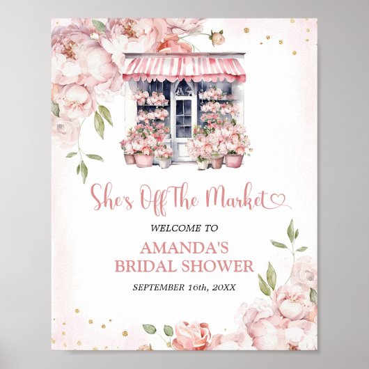 Blush Pink Ze is van de markt Vrijgezellenfeest te Poster (Voorkant)