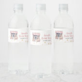 Blush Pink Ze is van de markt Vrijgezellenfeest Waterfles Etiket (Flessen)