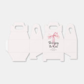 Blush Pink Ze Tying The Knot Vrijgezellenfeest Bedankdoosjes (Uitgevouwen)