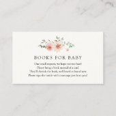 Blush Pinks Bloemen en groen Boekaanvraag Informatiekaartje (Voorkant)