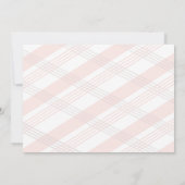 Blush Pinkse bruiloft bijwerken Datum opslaan Save The Date (Achterkant)