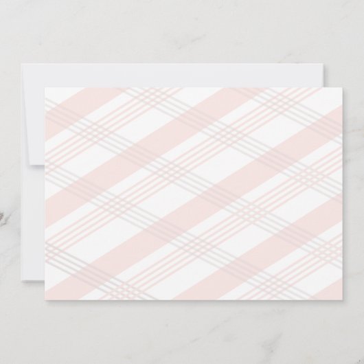 Blush Pinkse bruiloft bijwerken Datum opslaan Save The Date (Achterkant)