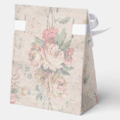 Blush Pioen Bruiloft Favor Box Bedankdoosjes (Achterkant)