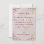  Blush Pioen Dank u Kaart (Voorkant)