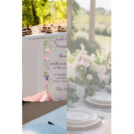 Blush pioen duidelijke acryl bruiloft uitnodiging