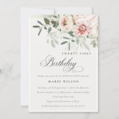 Blush Pioen Eucalyptus gebladerte elke leeftijd Ve Kaart (Voorkant)