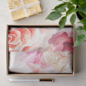  Blush pioen floral decoupage Tissue Paper Tissuepapier (Geschenk)