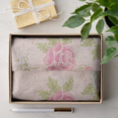 Blush pioen floral decoupage Tissue Paper Tissuepapier (Geschenk)