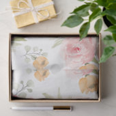Blush pioen floral decoupage Tissue Paper Tissuepapier (Geschenk)