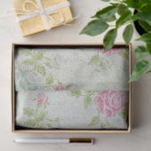 Blush pioen floral decoupage Tissue Paper Tissuepapier (Geschenk)