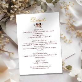 Blush Pioen & Goud Bourgondië Bloemen bruiloft Det Informatiekaartje