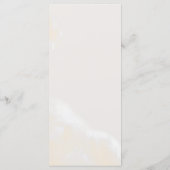 Blush Pioen & Goud Bourgondië Bloemen Bruiloft Menu (Achterkant)