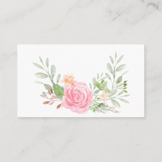 Blush Pioenenluier Raffle Enclosure Kaart (Achterkant)