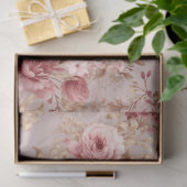  Blush pioenroos floral decoupage Tissuepapier (Geschenk)