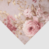  Blush pioenroos floral decoupage Tissuepapier (Detail)