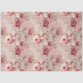 Blush pioenroos floral decoupage Tissuepapier (Voorkant)