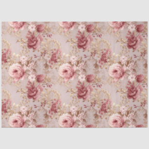  Blush pioenroos floral decoupage Tissuepapier