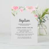 Blush Pioenrozen op Grijze Dop Kaart (Staand voorkant)