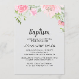 Blush Pioenrozen op Grijze Dop Kaart