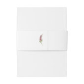 Blush Plum Floral Bouquet Uitnodigingen Wikkel (Achterkant Voorbeeld)