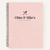  Blush Polka Dot Couples Blank Recept Boek (Voorkant)