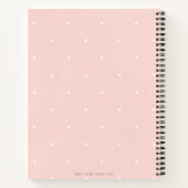  Blush Polka Dot Couples Blank Recept Boek (Achterkant)