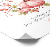 Blush Pompoen Autumn Berry Luier Raffle poster (Hoek)