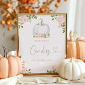 Blush pompoen voorspellen hoeveel snoepjes poster