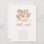 Blush Pompoenfleszetgrafiek Tabel Kaart (Achterkant)