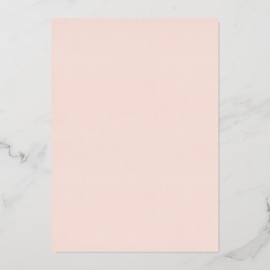 Blush Pop The Champagne Vrijgezellenfeest Folie Uitnodiging (Achterkant)