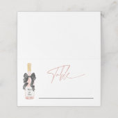 Blush Pop The Champagne Vrijgezellenfeest Plaatskaartje (Buitenkant ongevouwen)