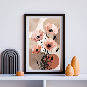 Blush Poppy Sereniteit Poster