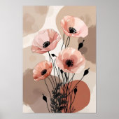 Blush Poppy Sereniteit Poster (Voorkant)