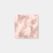 Blush Powder Skinny Naam Web Telefoon Vierkant Post-it® Notes (Voorkant)
