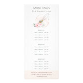 Blush Prijs roze hout Reclamekaart (Voorkant)