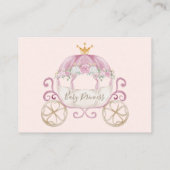 Blush Princess Carriage Books voor Baby Informatiekaartje (Achterkant)
