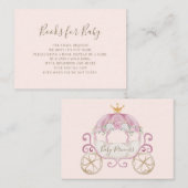 Blush Princess Carriage Books voor Baby Informatiekaartje (Voorkant / Achterkant)